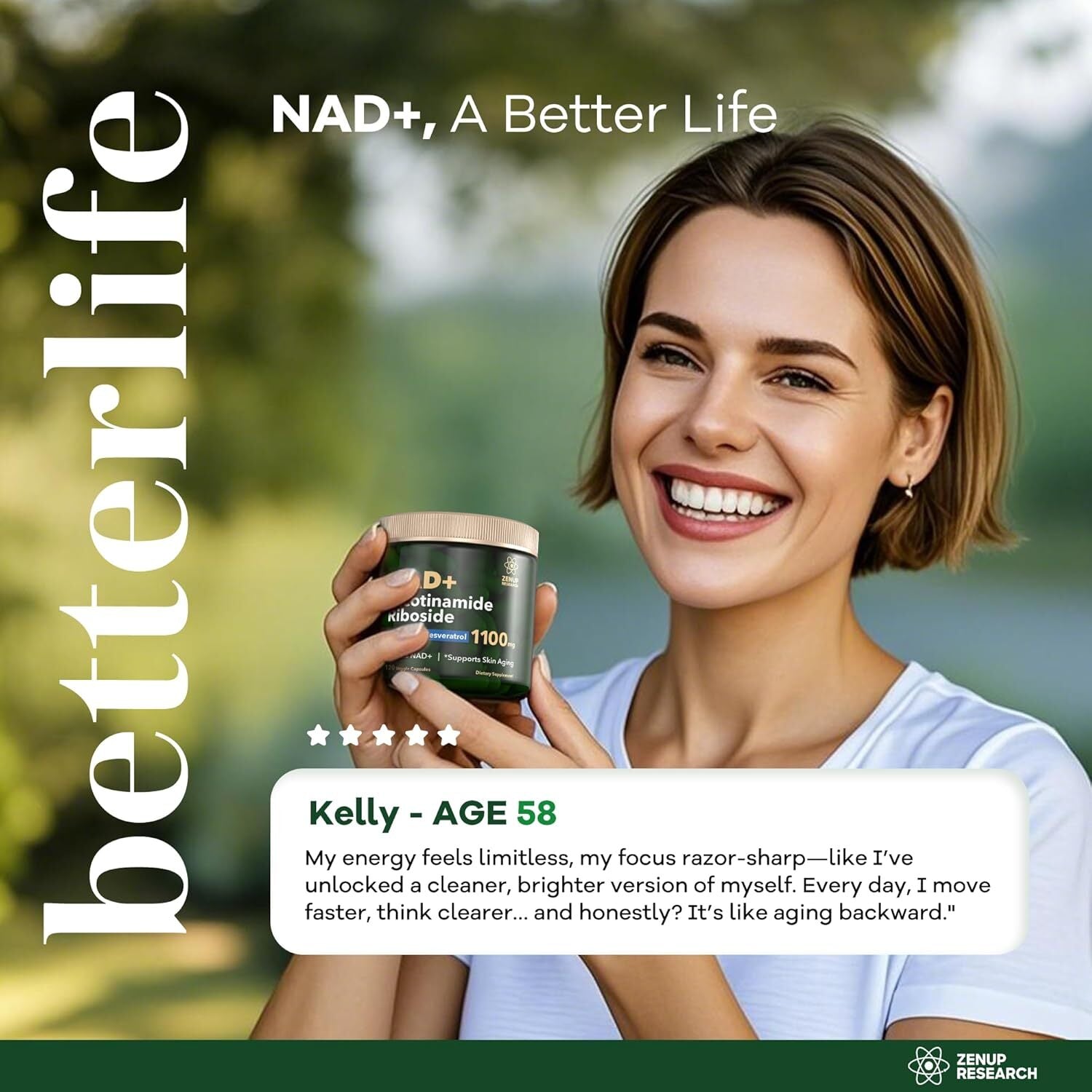 NAD+ Supplement Research | 1100Mg Liposomal Nicotinamide Riboside With